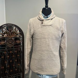 Express Shawl Collar Knit Sweater
